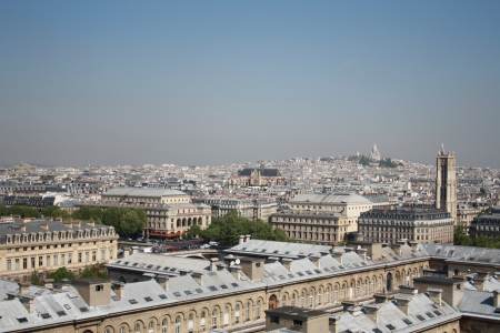 la sacrée cour y la colina de montmartre desde notre dame 